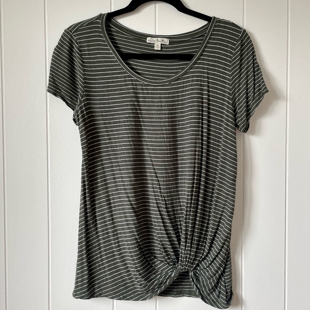 STITCH FIX FIND: Nine Britton Levie Knot Front Tee XS